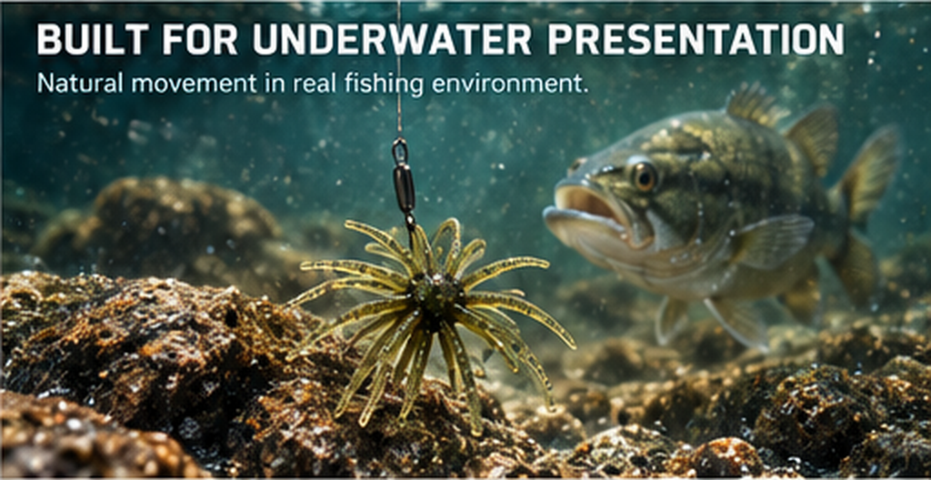 Sea Urchin Soft Bait Multi-Leg Soft Plastic Fishing Lure — detail 6