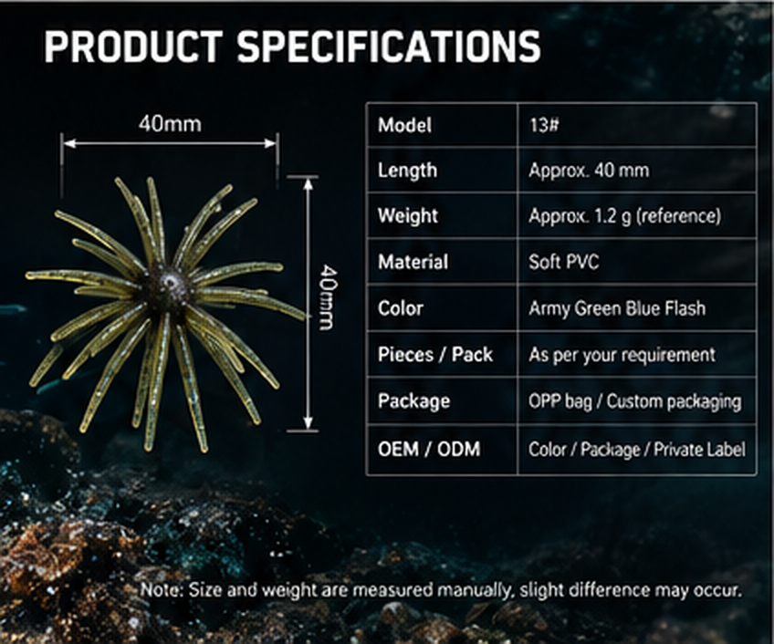 Sea Urchin Soft Bait Multi-Leg Soft Plastic Fishing Lure — detail 9