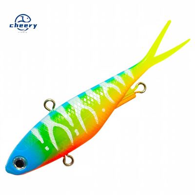 Cheery New Model 95mm 115mm Vibe Lure Fork Tail Artificial Soft Bait Fishing Lures Super S