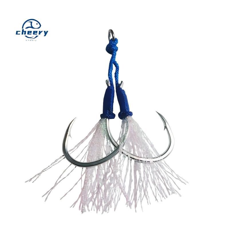CHEERY Iron Double Hook Lure with Corrosion-Resistant and Strong Pulling Power for Sea & B
