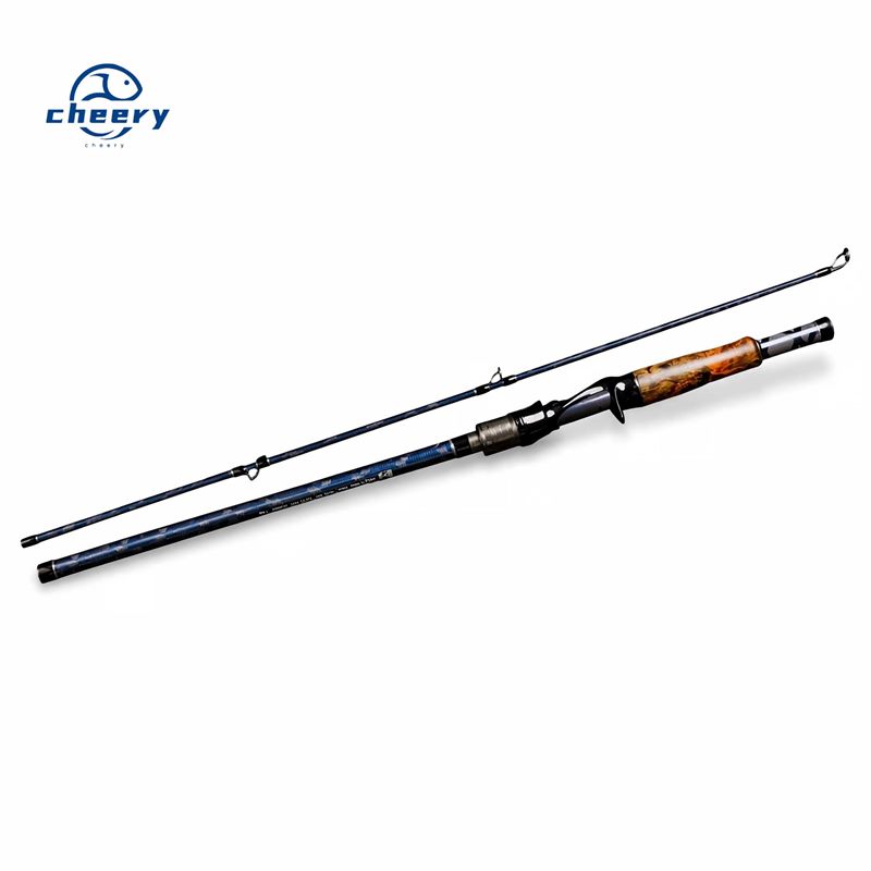 Cheery Devil Hunter Lei Qiang Second Gen Solid Wood Carbon Luya Fishing Rod XXH Black Fish