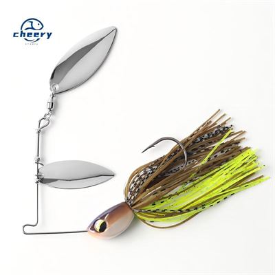 Cheery High-Speed ABS/Metal/PVC Composite Spinnerbait Lure 7g-14g Artificial Hard Bait for