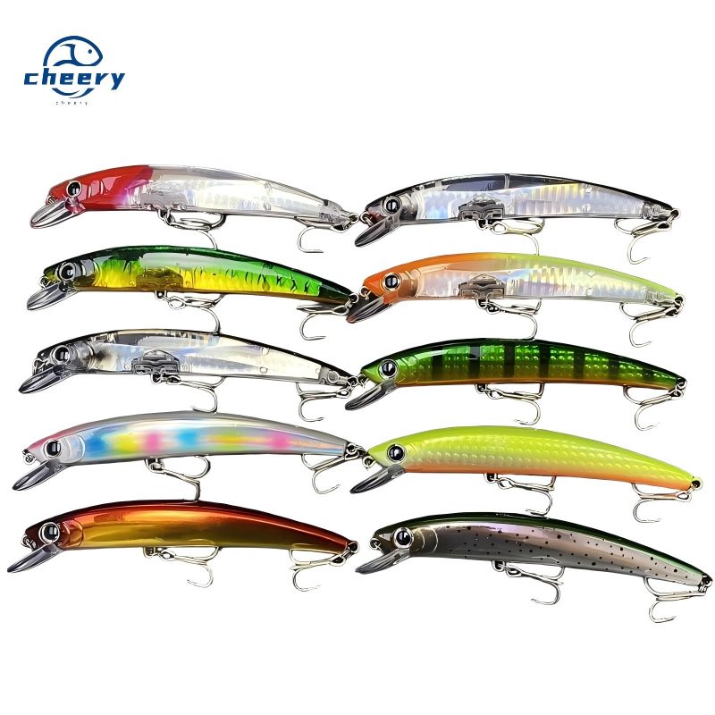 Cheery Lure 11cm/14g Floating Minnow Artificial Hard Bait Stainless Steel Hooks Sea Fishin