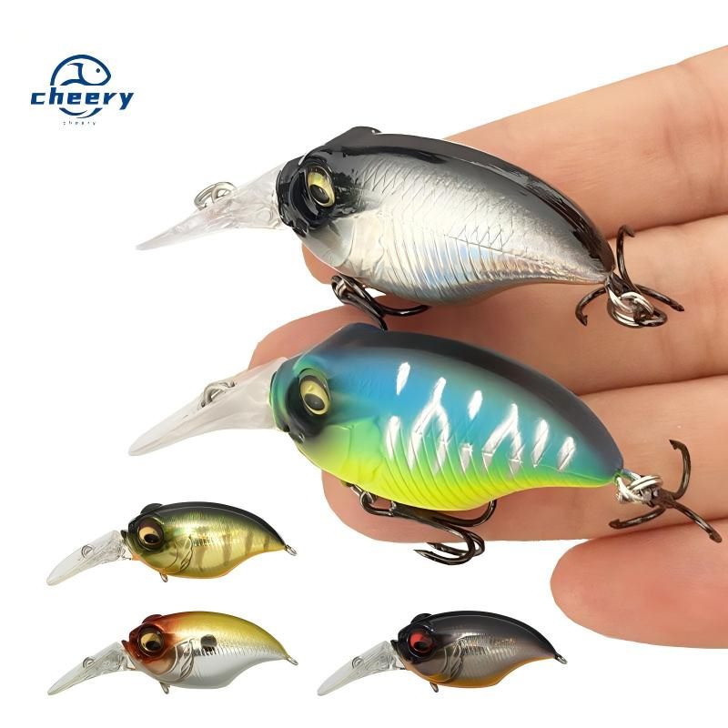 Cheery 42mm/6g ABS Artificial Hard Bait Crankbait Fishing Lure for Pike and Perch in Fresh