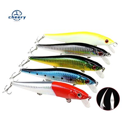 Cheery 14cm 22g Stainless Steel Long-Throwing Bionic Sea Bass Killer Lure Saltwater Fish L