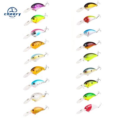 Cheery Hot Sale 10cm 14g Artificial Hard Plastic Crankbait Deep Diving Wobbler Fishing Lur