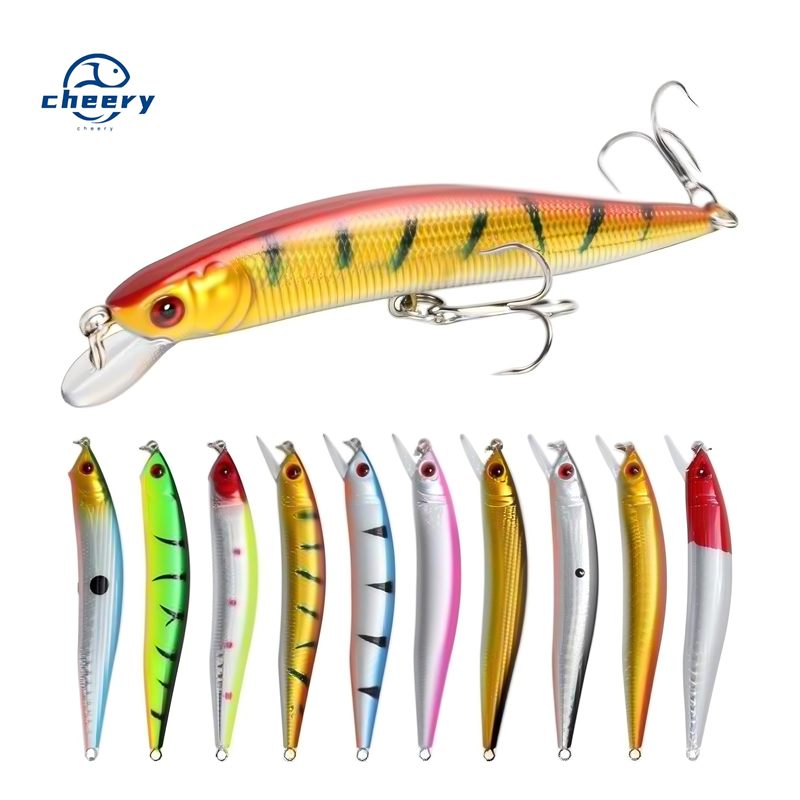 Cheery Fishing Lure 8.3g/100mm Topwater Minnow Live & Artificial Hard Bait for Lake Stream