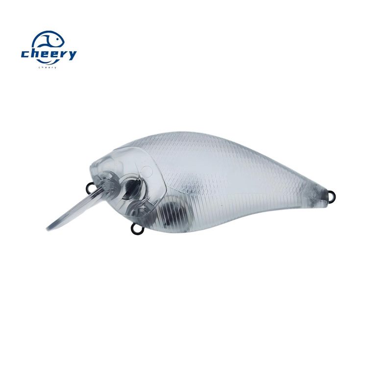 Cheery Unpainted ABS Midwater Crankbait Fishing Lure 13g 8cm Minnow Artificial Bait No Hoo