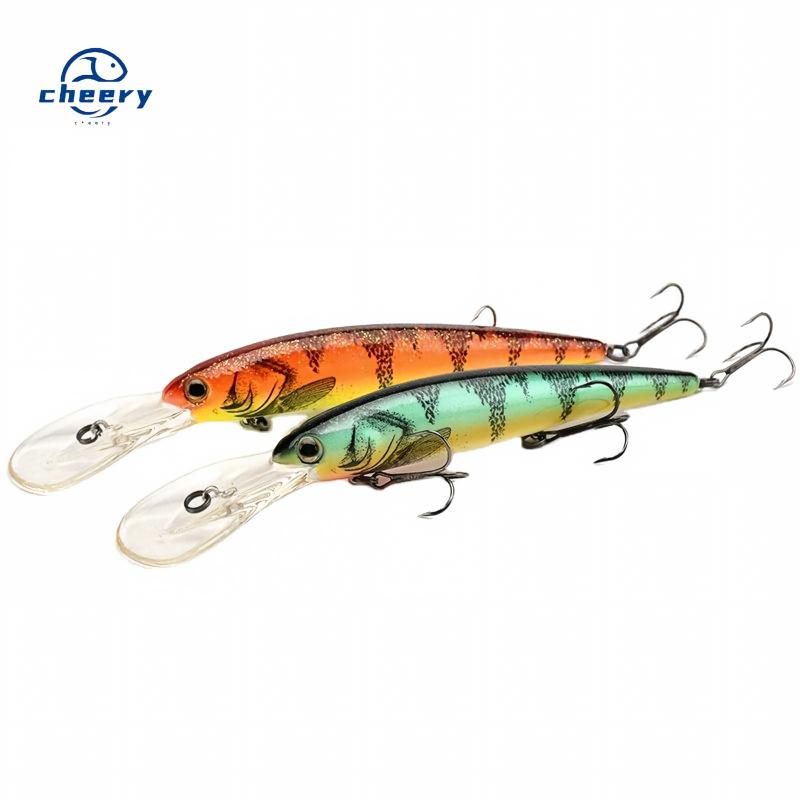 Cheery 20-Color Deep Cornea Trolling Lure 125mm 19g Floating Crankbait for Saltwater Fish