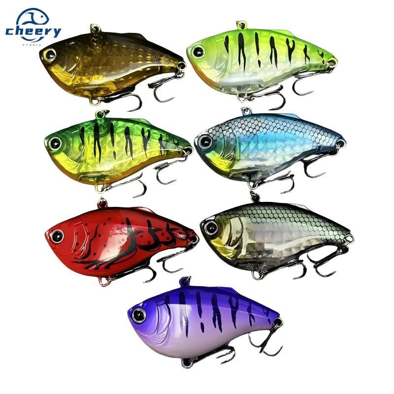 Cheery 60mm 14.7g Midwater Vib Fishing Lure Rattle Vibration Artificial Hard Bait Noisy Wo