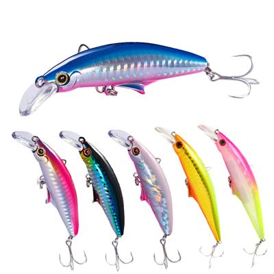 Tolure Printed ABS 92mm 40g 6-Color Minnow Lure Topwater Hard Bait Float Fishing Freshwate