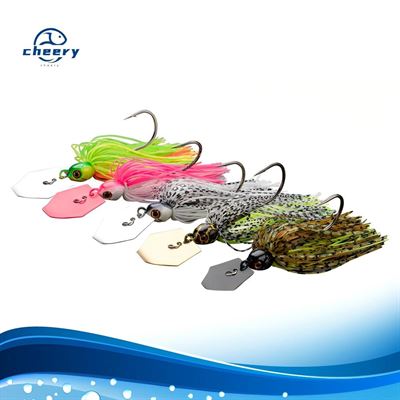 CHEERY Bearded Man Splash Guard Weed-defying 7g/9g/11g Artificial Metal Lure Spinning Spin