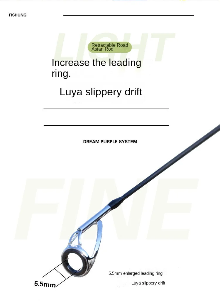 CHEERY Carbon Retractable Lure Rod Wholesale Carbon Lure Rod - view 11