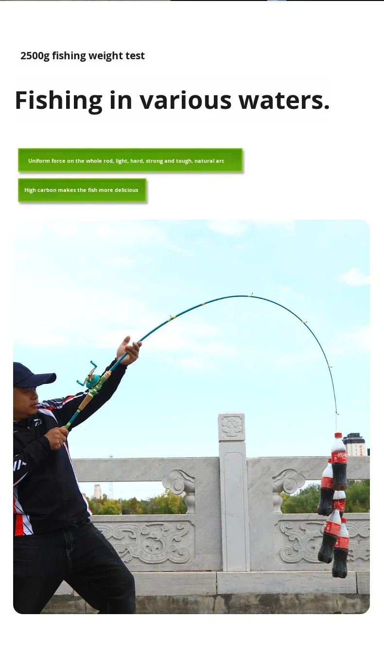 Lure Rod Set Carbon Fiber Medium Carbon Lure Rod - view 15