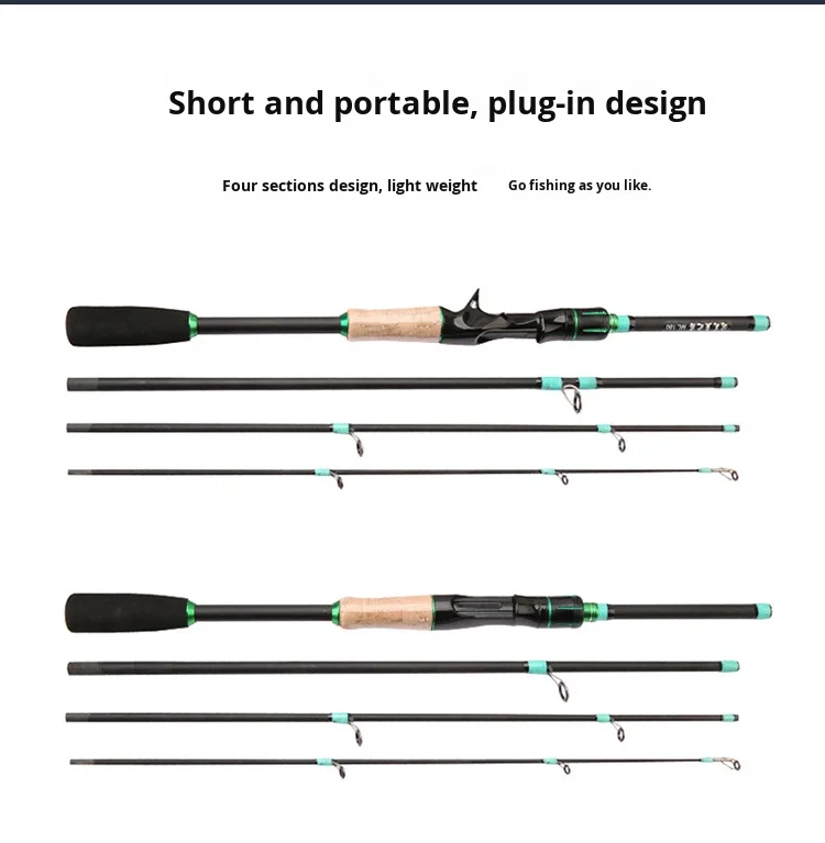 CHEERY 4 Section Carbon Fiber Lure Carbon Fiber Lure Rod - view 9