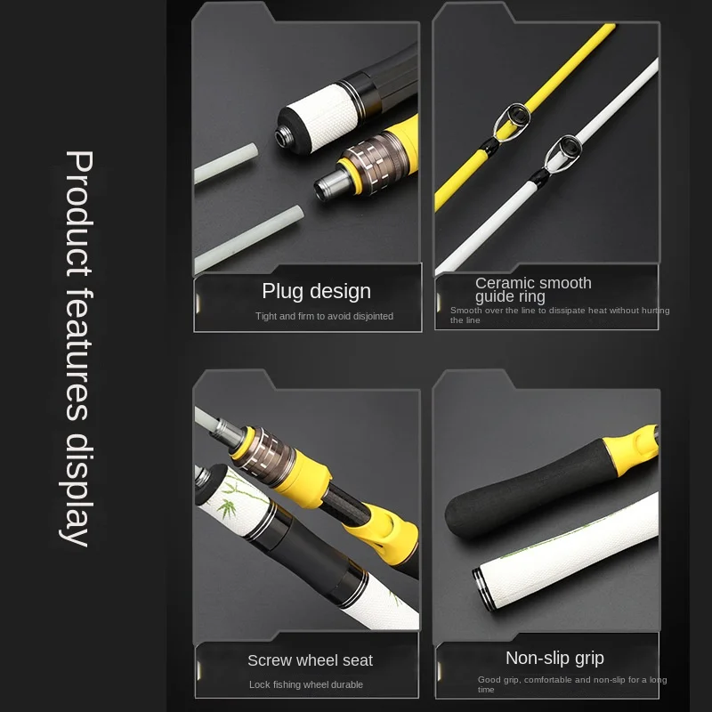 CHEERY Lure Rod Glass Fiber Carp Glass fiber Lure Rod - view 5