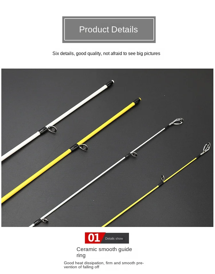 CHEERY Lure Rod Glass Fiber Carp Glass fiber Lure Rod - view 11