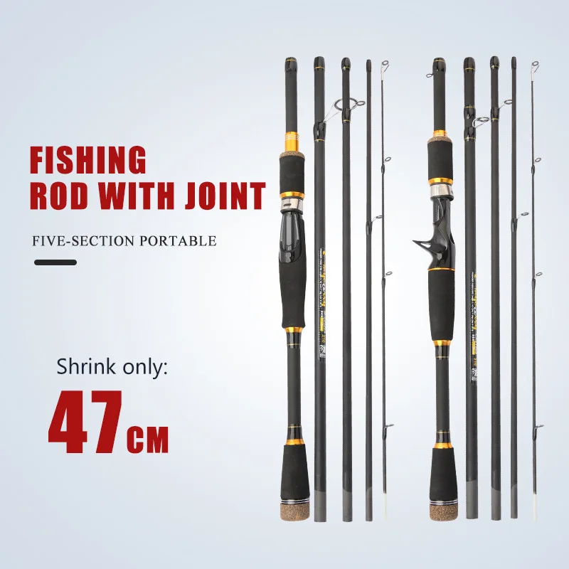 CHEERY New Multi Section Adjustable Carp Glass steel Lure Rod - view 4