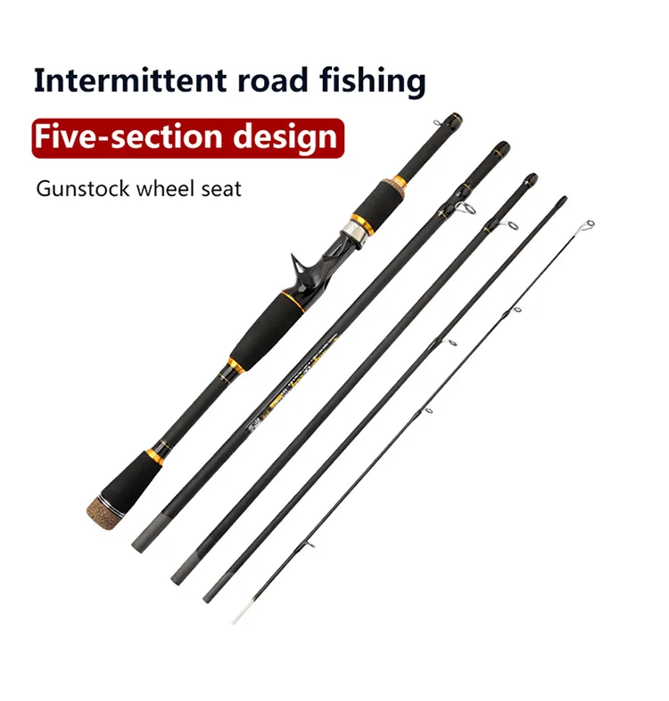 CHEERY New Multi Section Adjustable Carp Glass steel Lure Rod - view 11