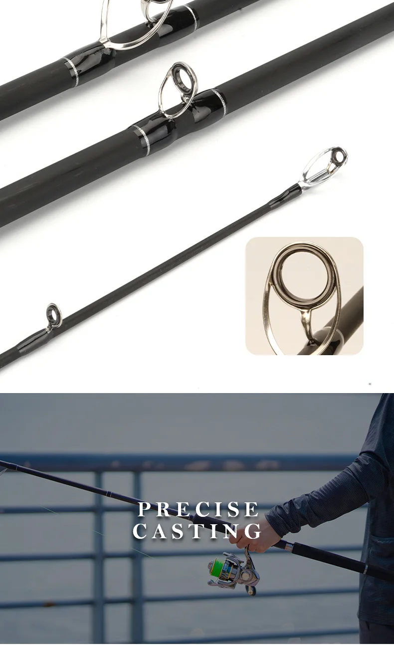 CHEERY Carbon Fiber Spinning casting Carp Carbon Lure Rod - view 11