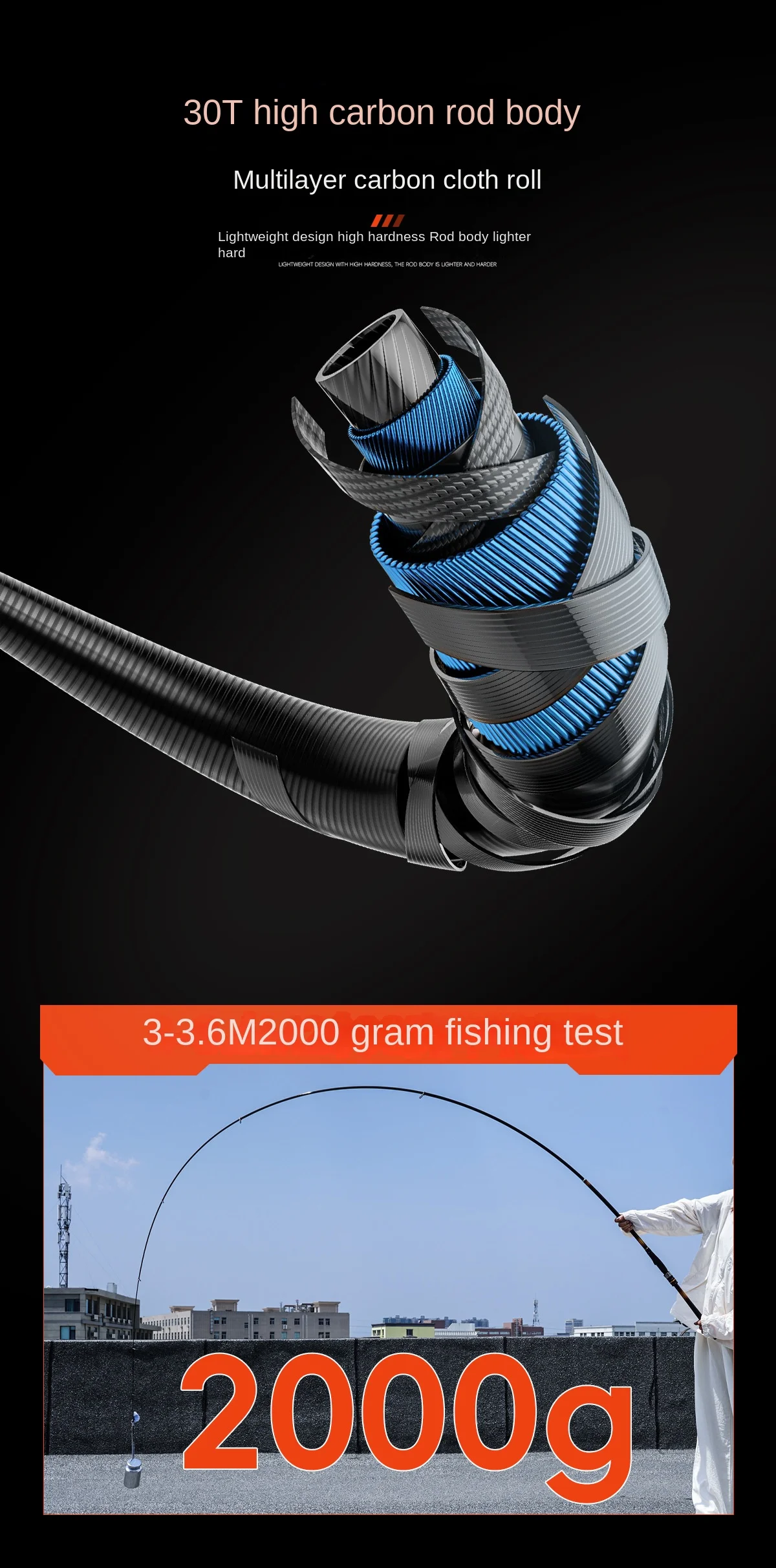 CHEERY Carbon Rock Fishing Rod XY Carbon Fishing Rod - view 9