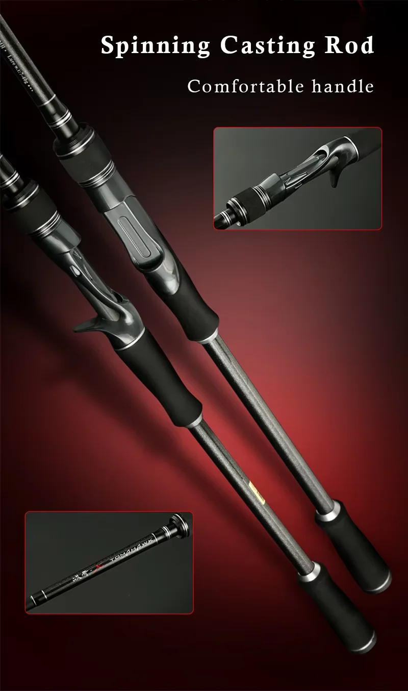 CHEERY Wholesale Freshwater Bass Fishing Rods Carbon spin casting rod - view 9