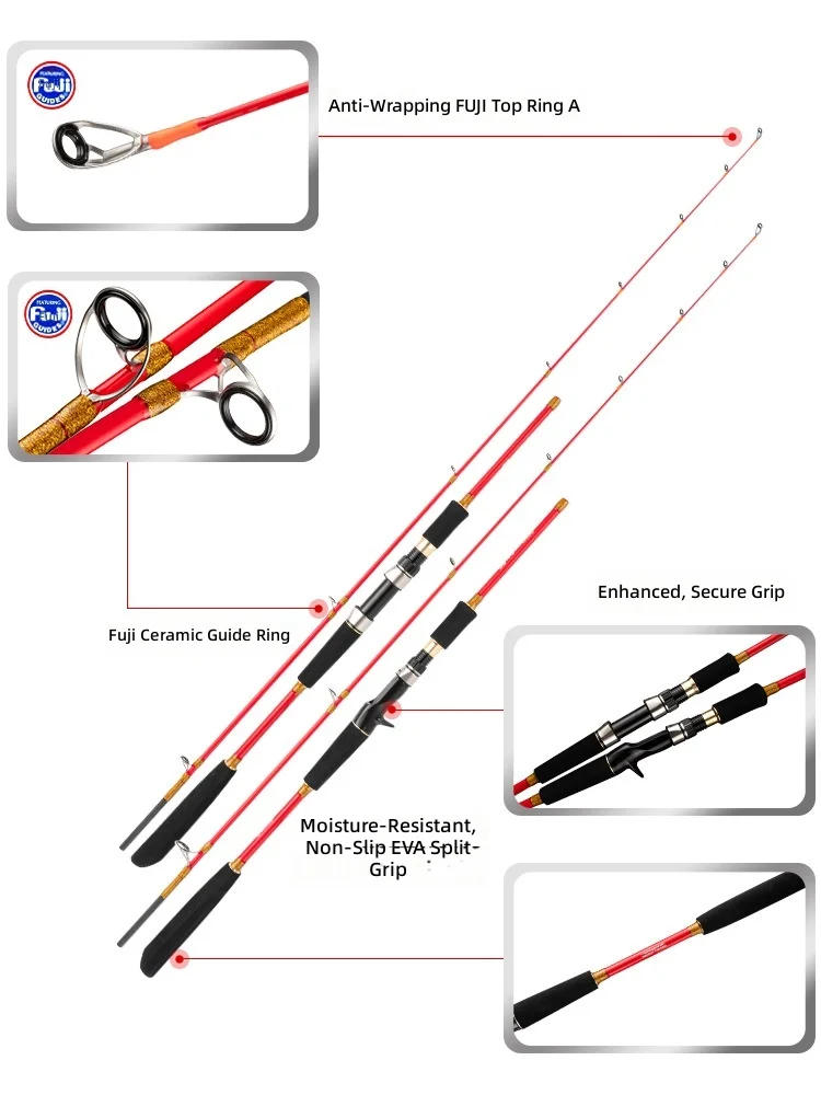 CHEERY Sea Fishing Offshore Small Boat Carbon Fishing Rod - view 4