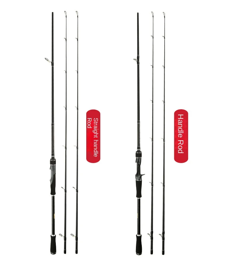 CHEERY Super Hard Straight Handle Carbon Carbon Luya Rod - view 8