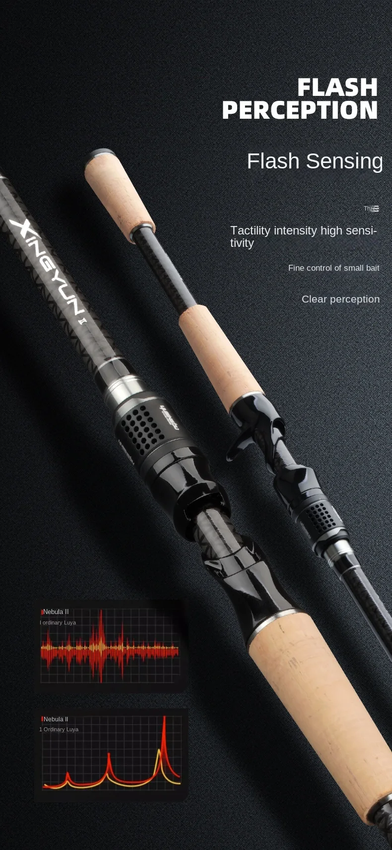 CHEERY Catching Large Taper Lure Worm Carbon Luya Rod - view 17