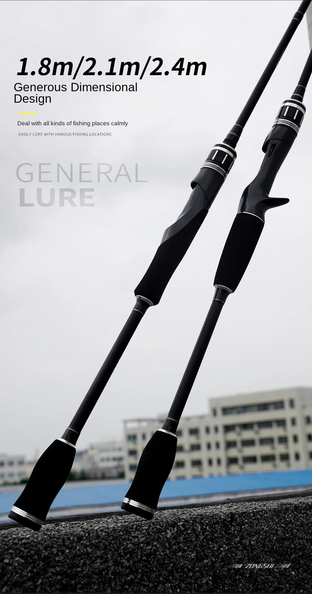 CHEERY Carbon Luya Rod Three Piece Carbon Lure Rod - view 9
