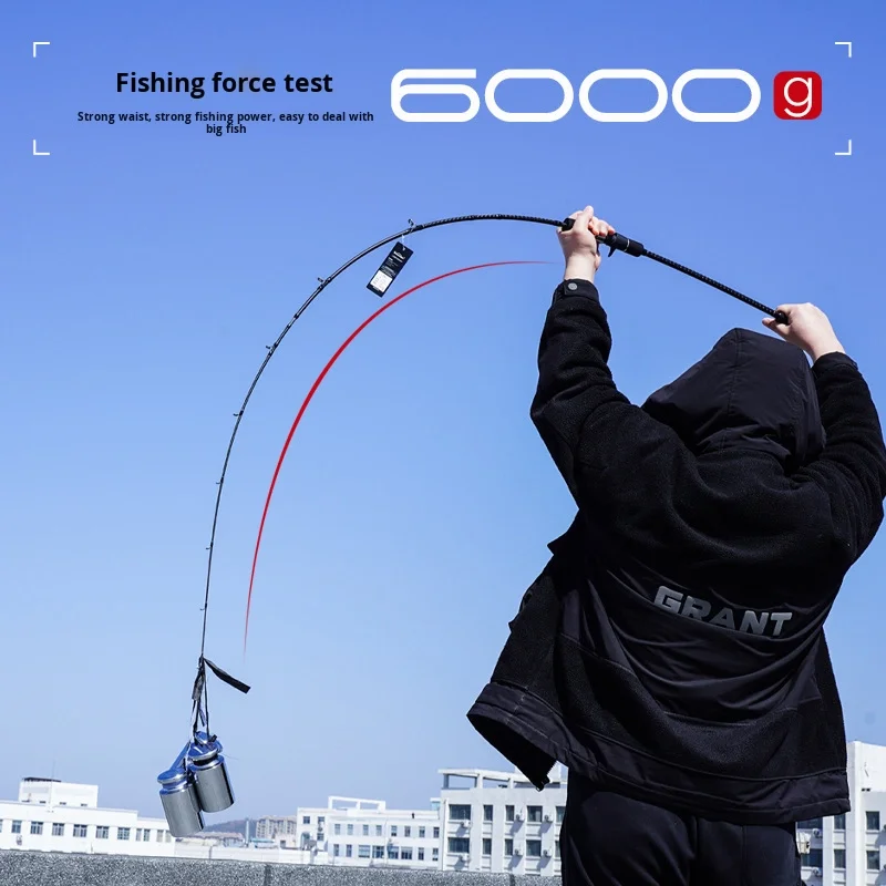Cheery Three Section Portable Plate Fishing Carbon Lure Rod - view 5