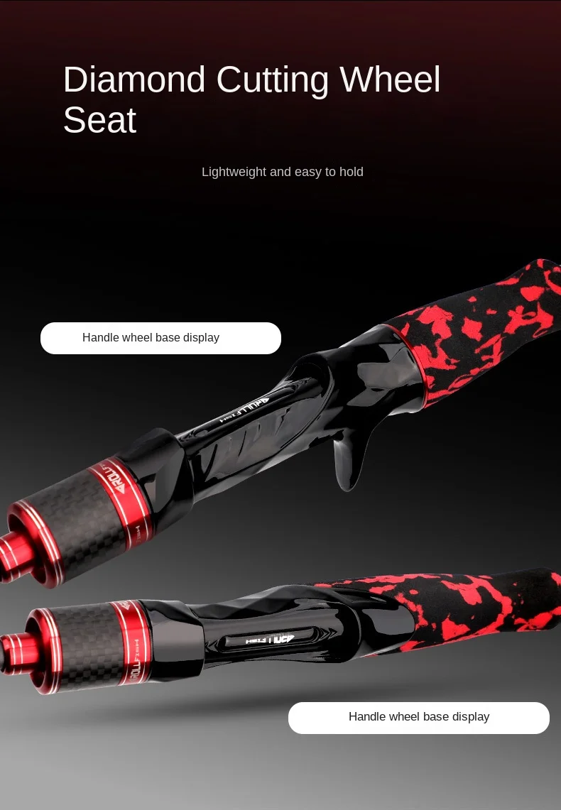 Cheery New Solid Slow Roll Carbon Carbon Luya Rod - view 13