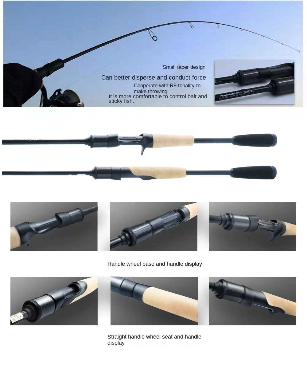 Cheery New Full Fuji Universal Long Carbon Lure Rod - view 12