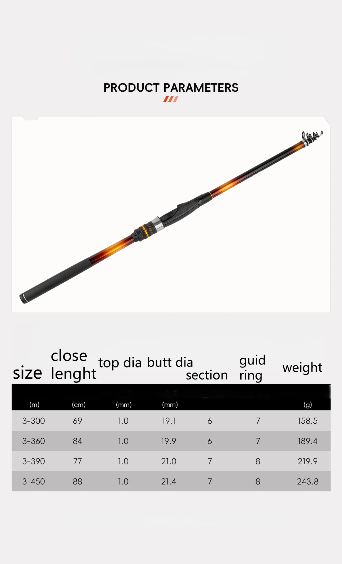 CHEERY Large Casting Offshore Lure Fishing Carbon Fiber Lure Rod - view 7