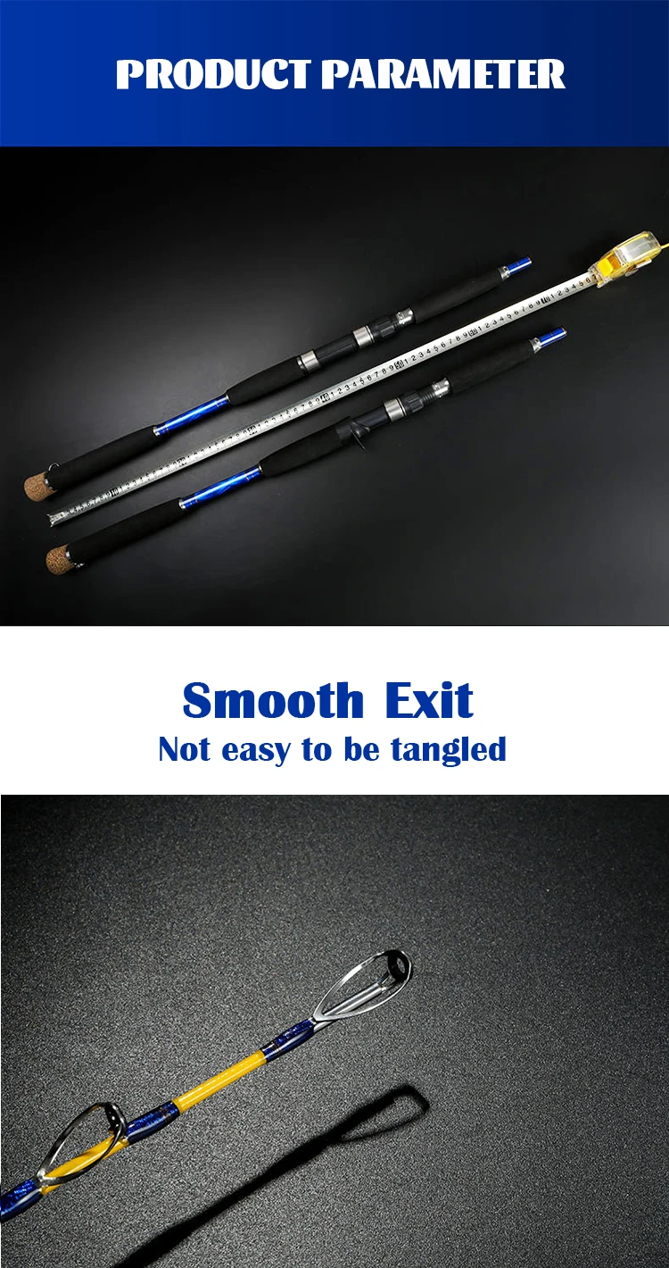 Good Quality Slow Pitch 2 Section Carbon Boat / Raft Rod - view 10