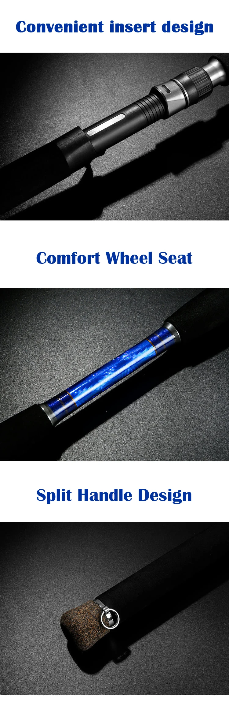 Good Quality Slow Pitch 2 Section Carbon Boat / Raft Rod - view 12