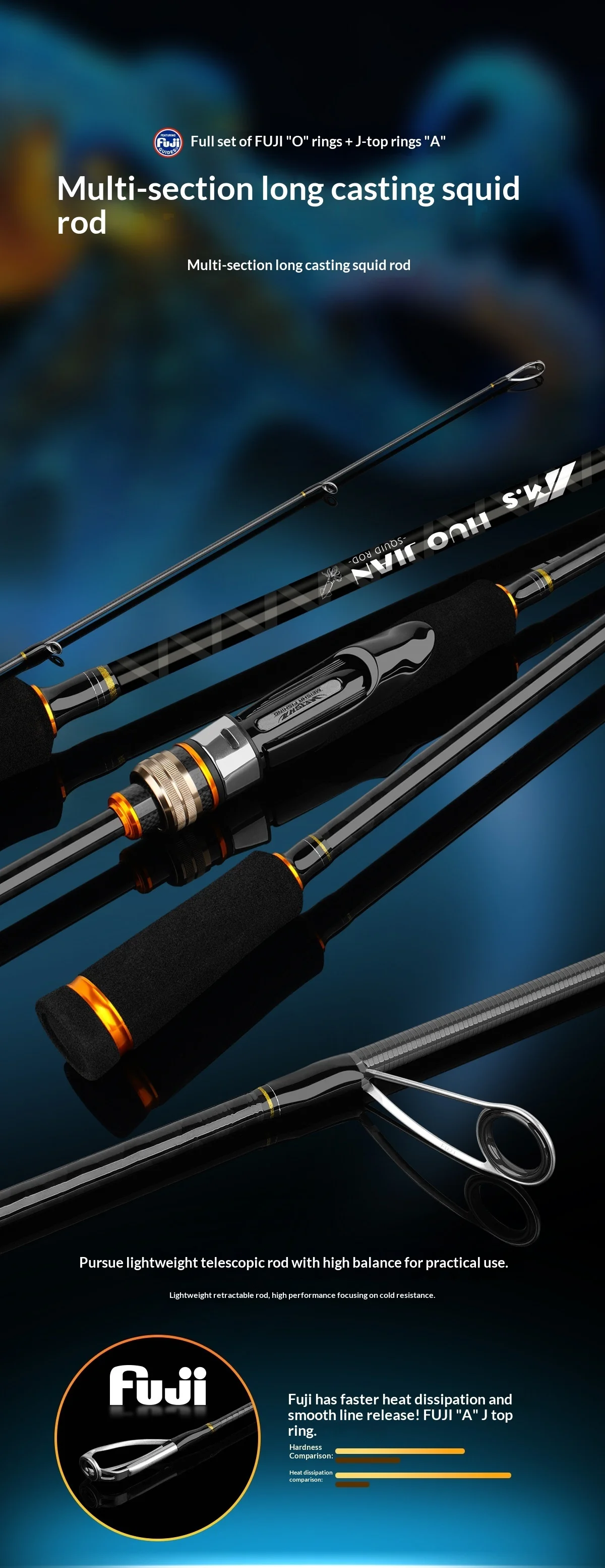 CHEERY NEW Sea Fishing Carbon Luya Carbon Luya Rod - view 8