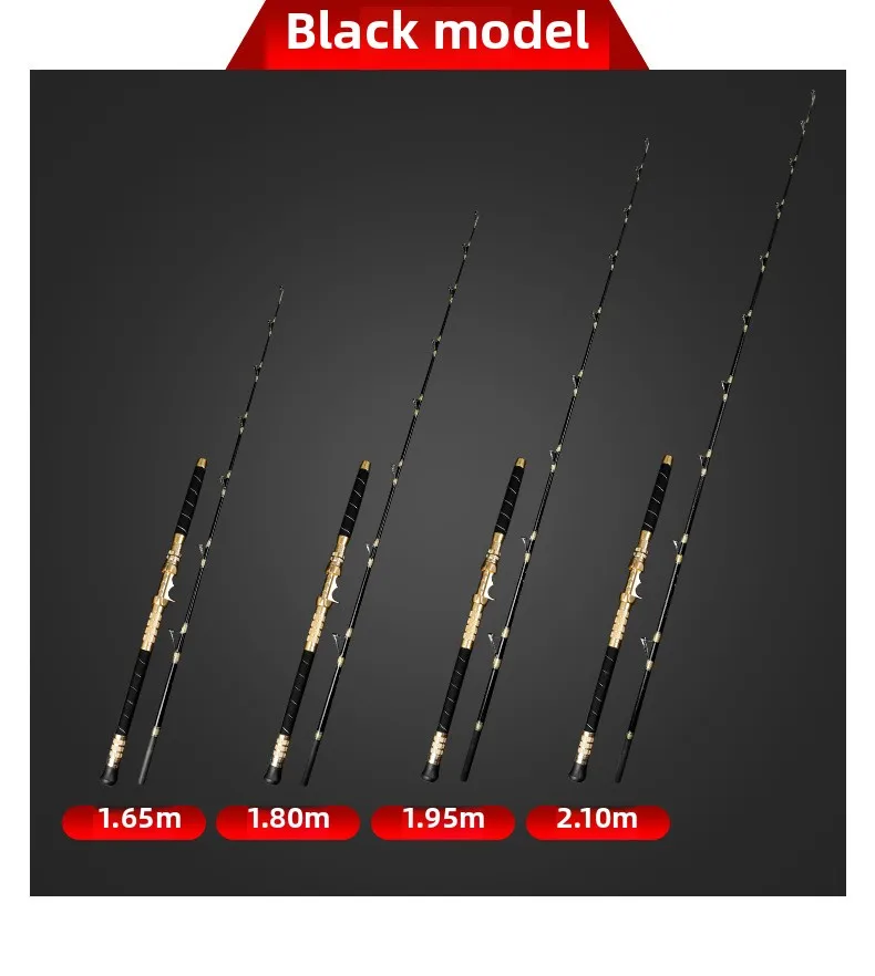 Wholesale Super Hard 150 Handmade Sea Carbon Lure Rod - view 10