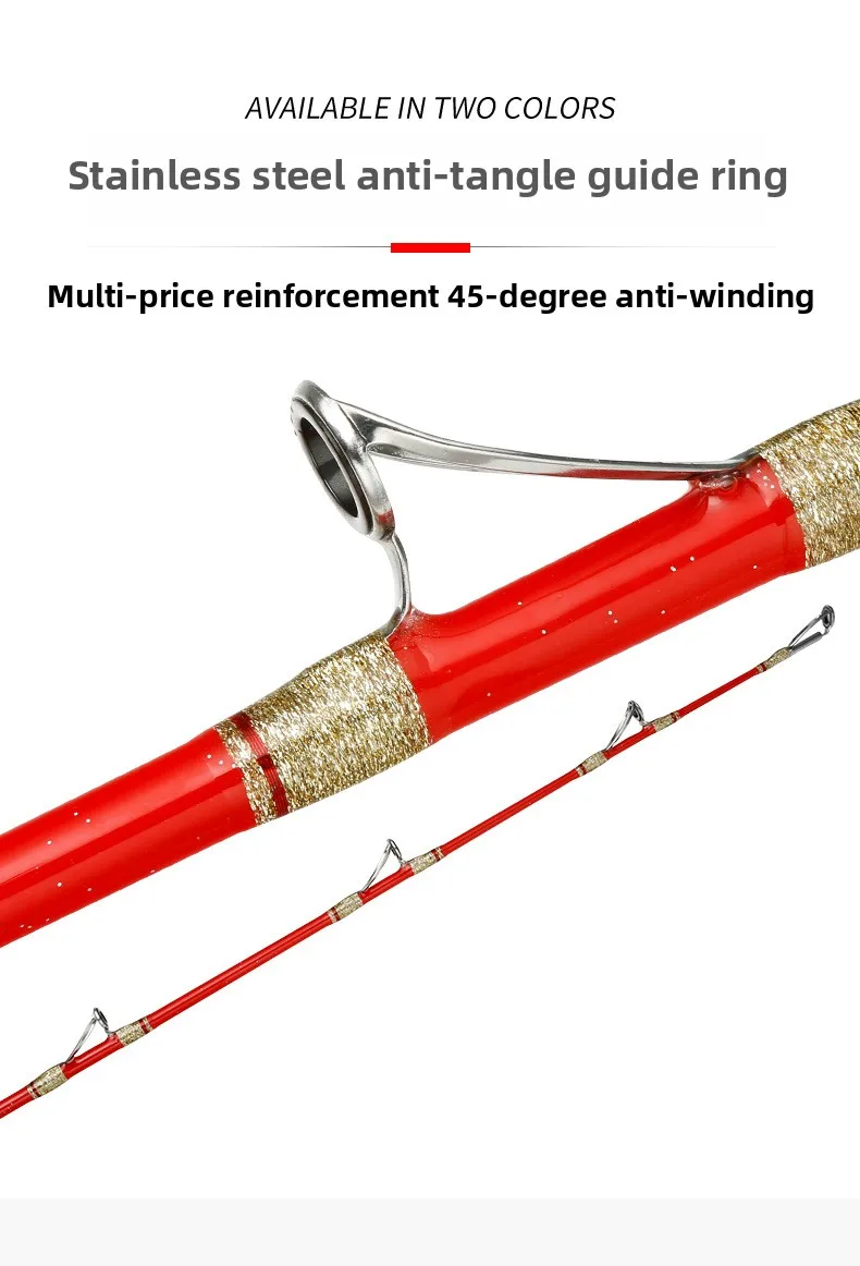 Wholesale Super Hard 150 Handmade Sea Carbon Lure Rod - view 14