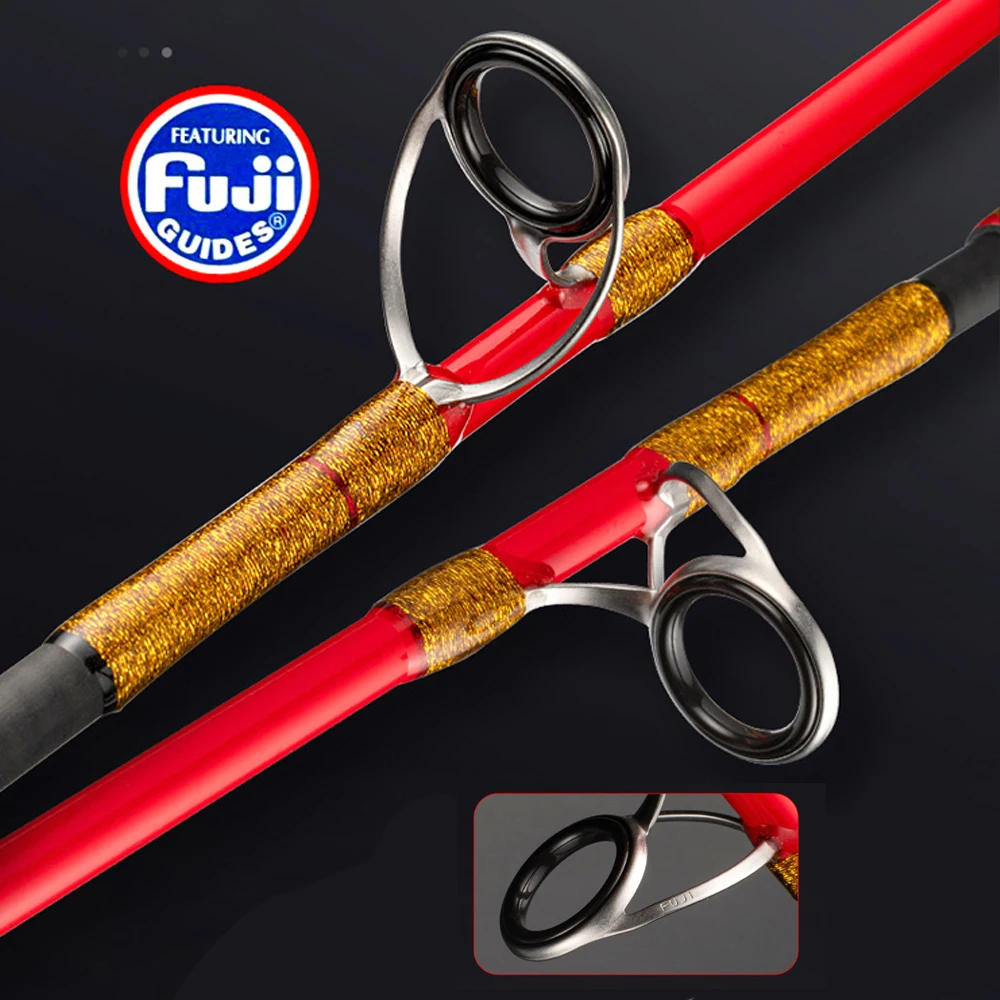 CHEERY Red FUJI Rings 1 55m Carbon Fiber Boat / Raft Rod - view 4