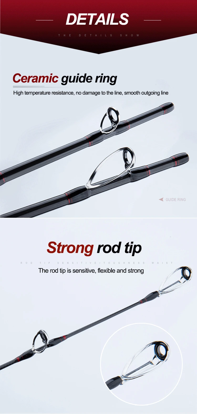High Quality Carbon Fiber 1 8m Carbon Boat / Raft Rod - view 10