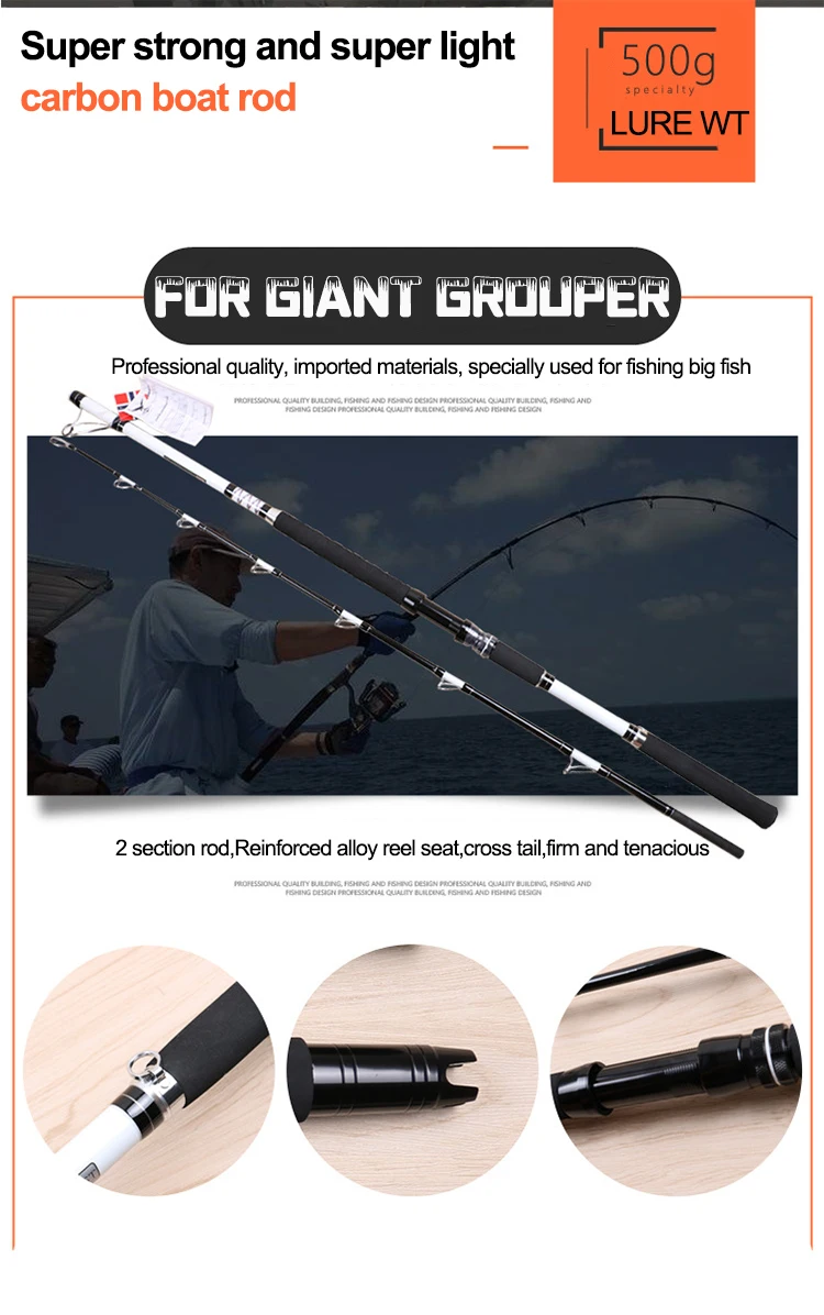 CHEERY High Carbon 2 1m 2 Carbon Boat / Raft Rod - view 8