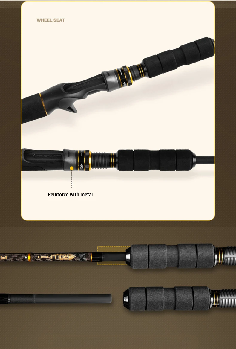Newbility Ultra Light Carbon Fishing Rod Carbon Lure Rod - view 11