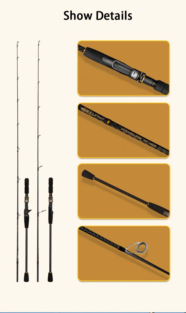 Newbility Ultra Light Carbon Fishing Rod Carbon Lure Rod - view 13