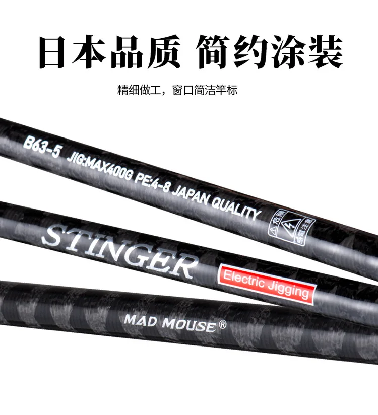 Mad Mouse New Japan 1 9m Carbon Lure Rod - view 18