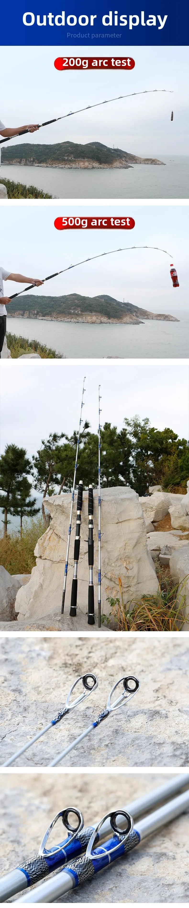 Wholesale Weihai Super Hard Offshore Spinning Carbon Lure Rod - view 8