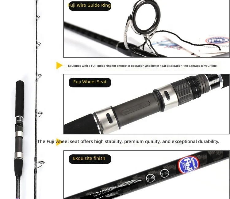 CHEERY Japan Saltwater Fuji 1 8m Carbon Lure Rod - view 6