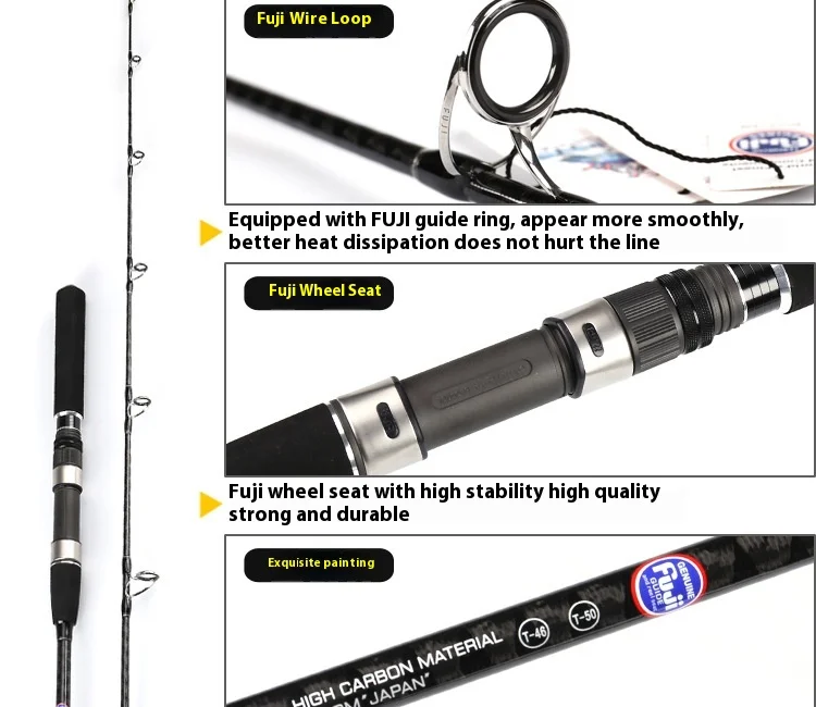CHEERY Japan Saltwater Fuji 1 8m Carbon Lure Rod - view 9