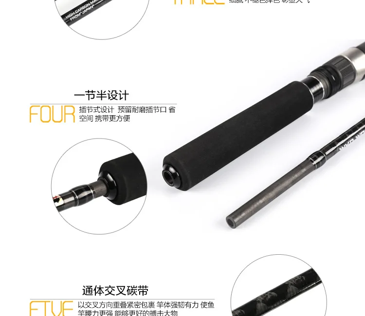 CHEERY Japan Saltwater Fuji 1 8m Carbon Lure Rod - view 20