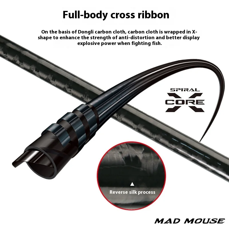 CHEERY Japan Fuji Full Parts Black Carbon Lure Rod - view 4